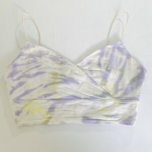 Aeropostale Bungee Cami Women S Tie Dye White Purple Soft Comfy Relaxed Lounge